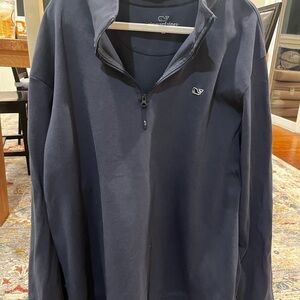 Vineyard Vines Navy Blue Quarter-Zip Sweatshirt